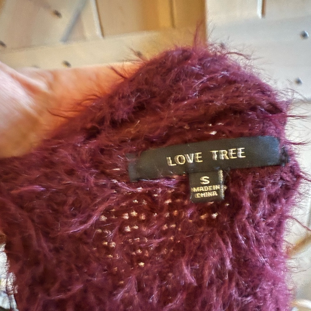 NWOT Love Tree Eyelash Cardigan - Picture 3 of 7